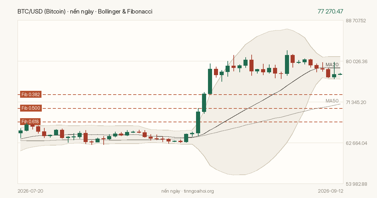 Biểu đồ giá BTC/USD (Bitcoin)