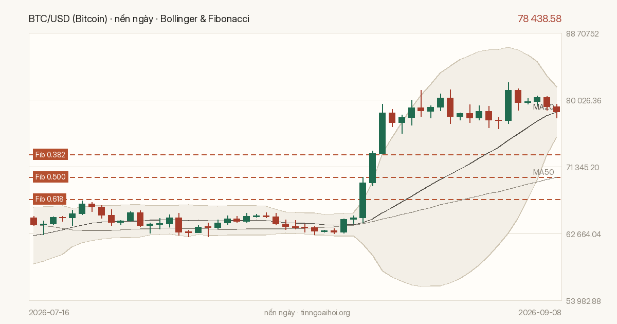 Biểu đồ giá BTC/USD (Bitcoin)